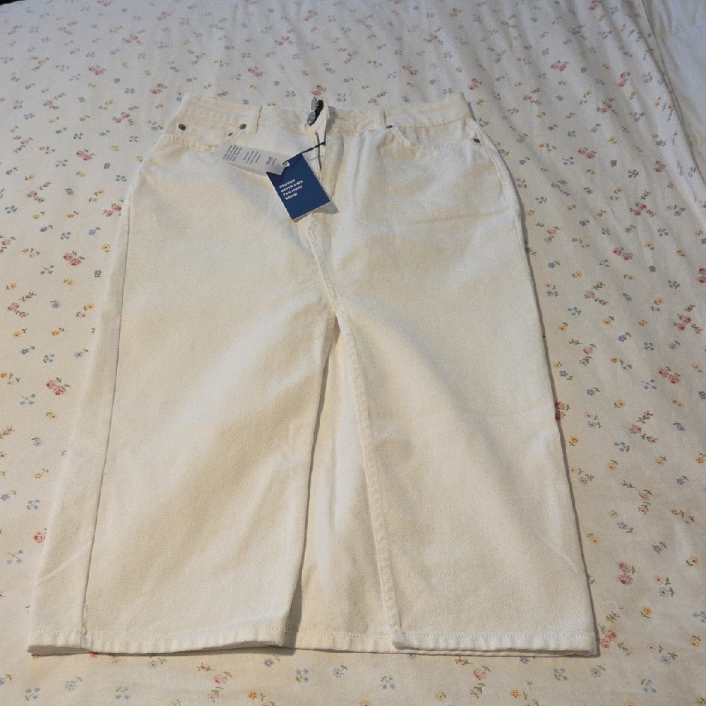 Love Tree Off-White Denim Pants